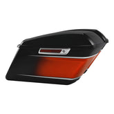 HR3 Sunset Orange / Sunset Black Fade Hard Saddlebags (Regular) For 14-23 Harley Touring